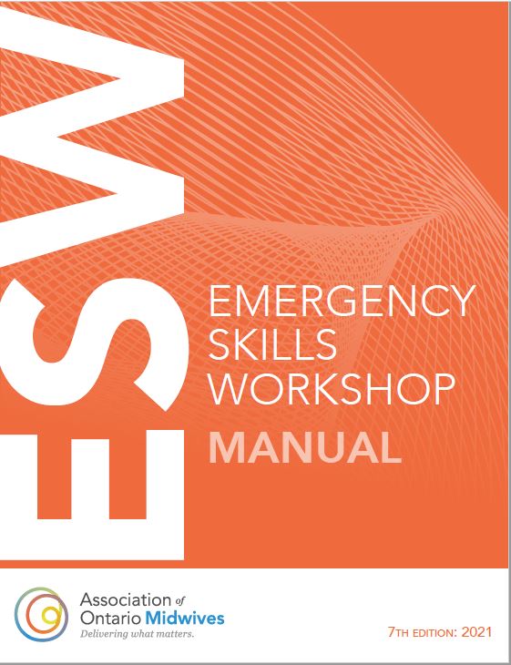 Orange cover of E-S-W Manual with AOM logo