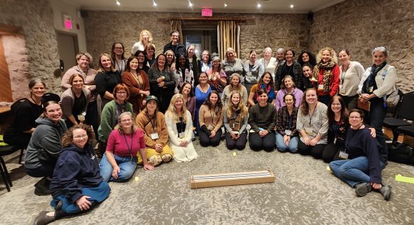 Head Midwives and A-O-M staff gathered at retreat in Caledon, November 2025.
